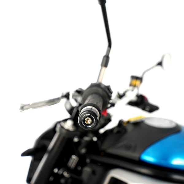 R&G Bar End Sliders for the Ducati Panigale V4, V4S, Speciale '18-, V4R '20-, Monster 950 (+) '21-, Monster 937 (+) '21-, CFMoto 450SS/SR '23-, CFMoto 700CL-X Heritage '21-, CFMoto 650GT '19- & CFMoto 300NK '21-